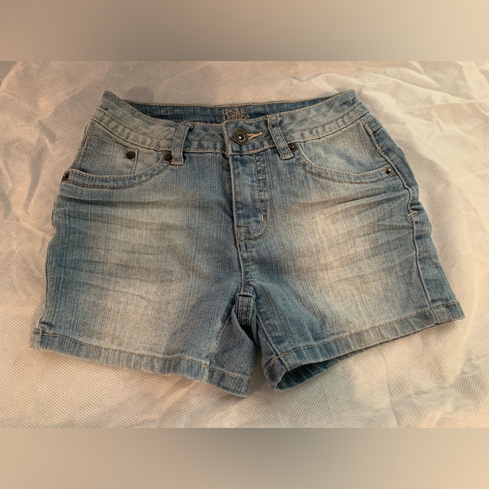 Justice Denim Blue Kids Shorts